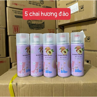 (XẢ KHO) COMBO 5 CHAI XỊT KHỬ MÙI HÔI GIÀY HƯƠNG ĐÀO, KHỬ MÙI HÔI CHÂN