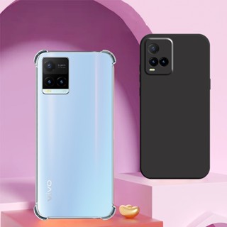 Ốp lưng Vivo Y21 / Y21s / Y33s / T1x 4G chống sốc, TPU viền vuông, trong suốt silicon