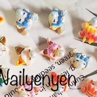 set phụ kiện nail búp bê
