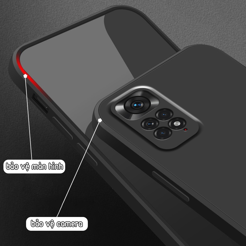 Ốp lưng Xiaomi Redmi Note 11 4G/5G / Note 11s / Pro / China chống sốc, TPU viền vuông, trong suốt silicon | BigBuy360 - bigbuy360.vn