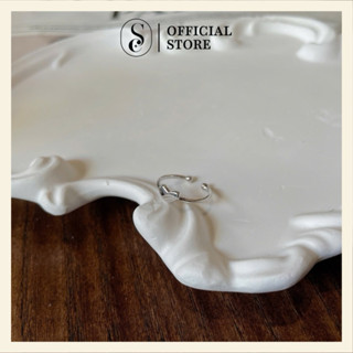  Nhẫn bạc unisex SOFF CLUB S925 Nhẫn ngón út nhẫn khớp tay hình tim nhỏ xinh  bảo hành bạc 1 năm  