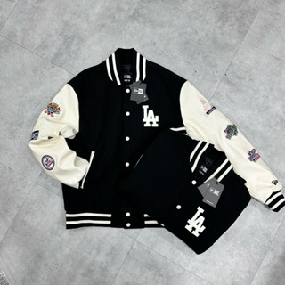 [CHÍNH HÃNG] ÁO Bomber Jacket MLB Chính Hãng 14397939 * Áo Khoác NEW ERA LA DODGERS VARSITY THÊU LOGO LA FULL TEM TAG