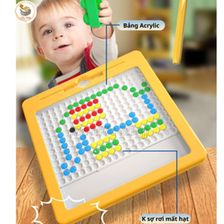 Bảng Vẽ Xếp Hình Nam Châm Thế Hệ Mới,  Đồ Chơi Giáo Dục Xếp Hình Nam Châm, Bảng Vẽ Bút Bi Nam Châm Từ Tính Cho Bé