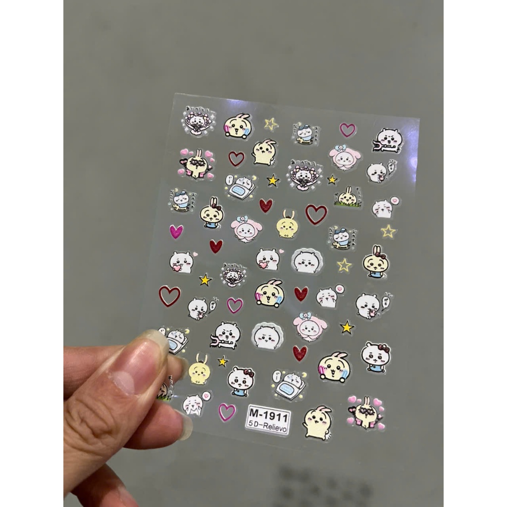 STICKER DÁN MÓNG HOẠT HÌNH 5D M1911 RẺ VÔ ĐỊCH SALE