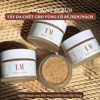 (Scrub Bikini) tẩy tế bào chết vùng bikini/nách/bẹn EM dưỡng da mềm mịn 60g handmade