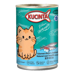 Pate mèo Pate Kucinta lon 400g siêu thịt cá by Snappy tom