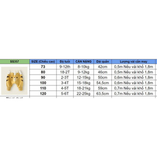 SS357_Rập giấy may quần nỉ trẻ em