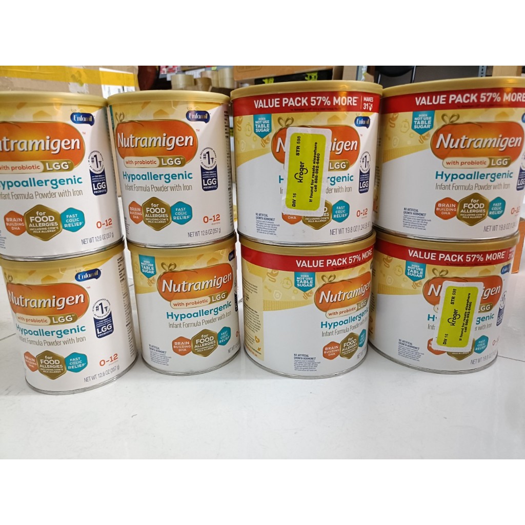 Sữa Nutramigen cho bé dị ứng đạm bò đủ size