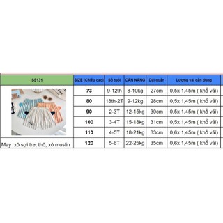 SS131_Rập giấy may quần cho bé