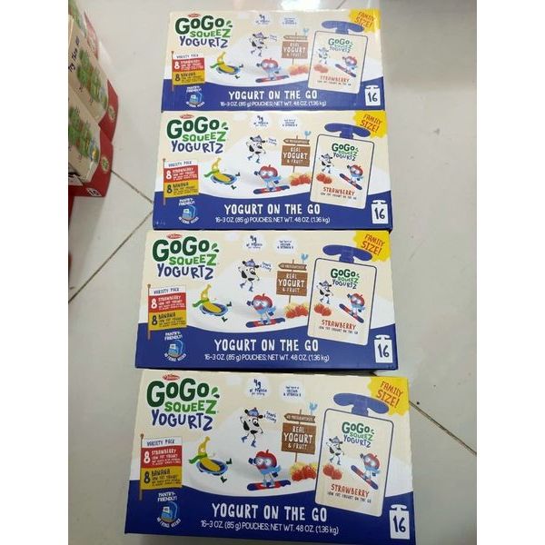 Sữa Chua GoGo Squeez nội địa Mỹ cho bé - Túi 85g HÀNG AIR