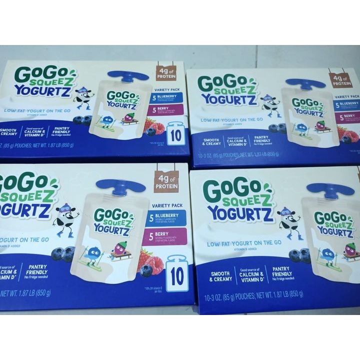 Sữa Chua GoGo Squeez nội địa Mỹ cho bé - Túi 85g HÀNG AIR