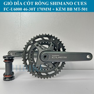 Bộ Giò Dĩa Xe Đạp Shimano Cues FC-U6000 46-30T Bộ Đùi Đĩa 2 Tầng U6000