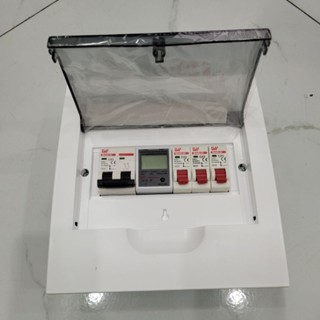 Tủ át tổng gia đình C63 , C40 , C32 kèm đo công suất tiêu thụ và 3 át tép C25 Điện Quang