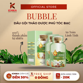 [CHÍNH HÃNG] Dầu Gội Phủ Bạc BUBBLE - Dầu Gội Nhuộm Tóc BUBBLE  Chiết Xuất Thảo Dược Giúp Đen Tóc, Bóng Mượt
