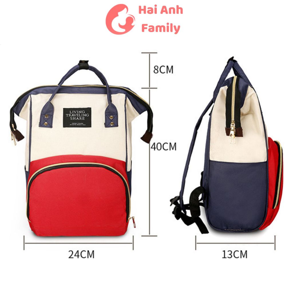 Balo bỉm sữa đa năng cho mẹ và bé�, có ngăn giữ nhiệt, bảo quản sữa cho bé