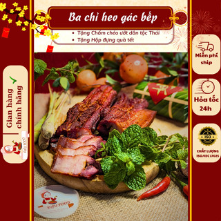 [HỎA TỐC 2H] Thịt Ba Chỉ Gác Bếp Tây Bắc, Thịt Lợn Hun Khói Chuẩn Vị Tây Bắc Tặng Chẩm Chéo