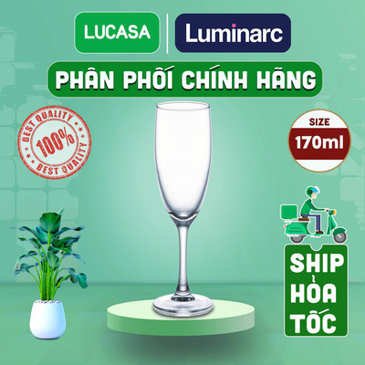 Bộ 6 Ly Rượu Vang Thủy Tinh Luminarc Maine 170ml - BOL7838 | Phân Phối Chính Hãng