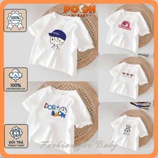 (8-27kg) Áo Thun 100%Cotton Bé Trai/Bé Gái | Cute Boy - Lotso Crush - Doraemon Smile - Bear Crush | Dễ Thương Mùa Hè