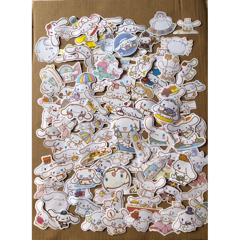 Bịch 100 sticker Cinnamoroll Kuromi melody
