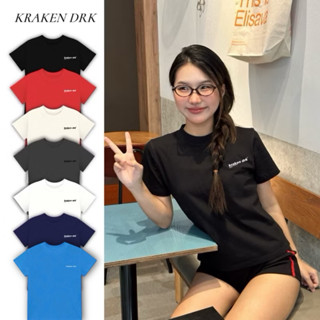 Áo Thun Nữ Baby Tee ”logo nhỏ Kraken Drk” [100% cotton co giãn 2c]