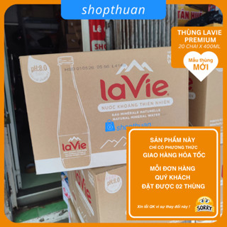 Hỏa tốc - Nước khoáng thiên nhiên Lavie Premium 400ml ( thùng 20 chai )