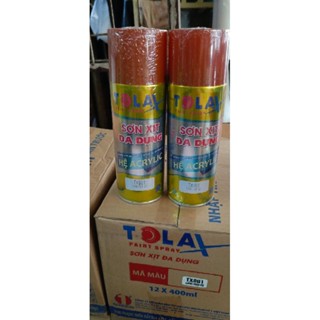 sơn xịt màu gỗ cánh gián đỏ Tolax