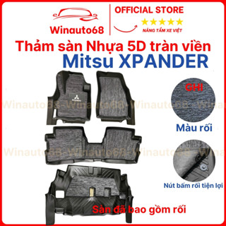 Thảm sàn NHỰA 5D đúc nguyên khối dành cho xe Mitsubishi Xpander 2018-2019-2020-2021-2022-2023
