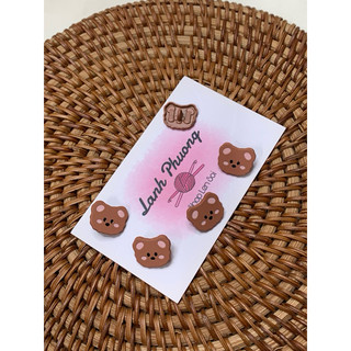 Nút Kiểu Trang Trí Handmade ( set 3 cái)