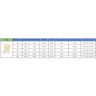 SS5_ Rập giấy may body dài tay sơ sinh