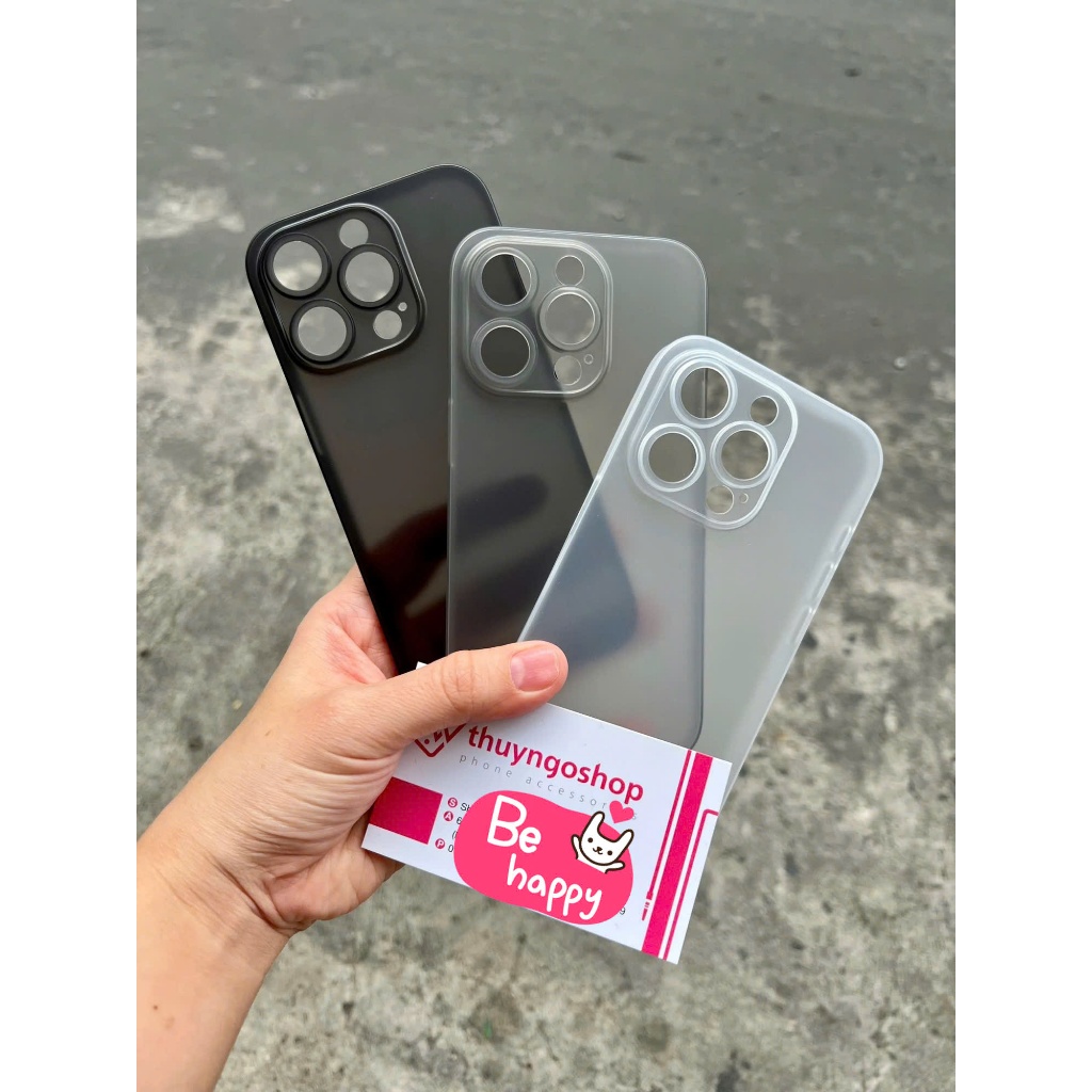 Ốp lưng nhám siêu mỏng iPhone 15 pro max - iPhone 15 pro - iPhone 15 plus - iPhone 15 -  iPhone 14 p