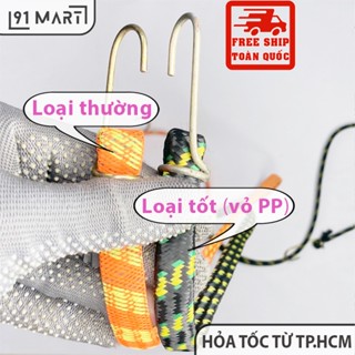 Dây thun (chun) ràng đồ dẹp màu nhỏ/chở hàng xe máy, dài từ 1,2m đến 3m