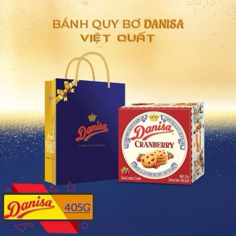 Bánh Quy Danisa Cranberry Việt Quất 405gr