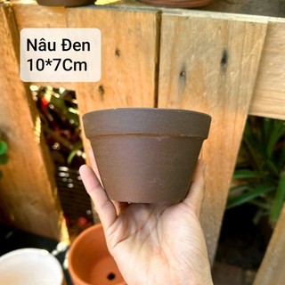 COMBO 5 Chậu Đất Nung Lùn 10 x 7 cm