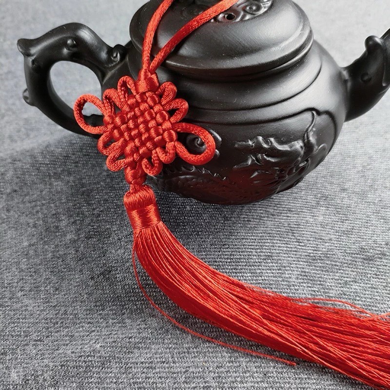 Tua rua kết đồng tâm, tua rua liên hoa ngọc bội hoa sen, tua rua cổ trang treo trang trí tết