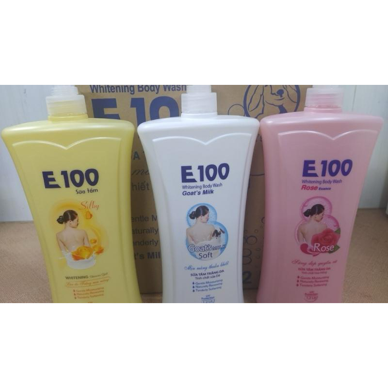 sữa tắm E100 520ml (3 màu :vàng , trắng)
