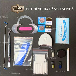 Set đính đá răng tại nhà, đính gems răng tại nhà Mi Gems Tặng 5 viên Đá Đính Răng