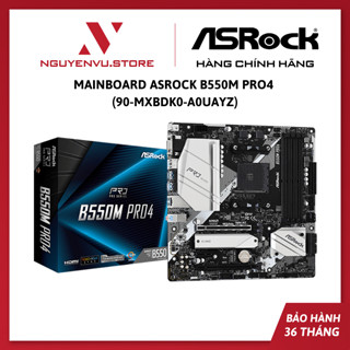 Mainboard Asrock B550M Pro4  AMD B550 SOCKET AM4 M-ATX 4 KHE RAM DDR4  - Hàng Chính Hãng 