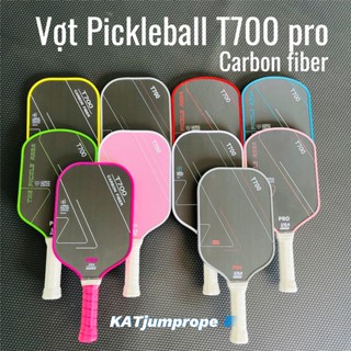 Vợt Pickleball Carbon T700 Pro mặt vợt phủ carbon khối lượng siêu nhẹ mặt nhám bám bóng