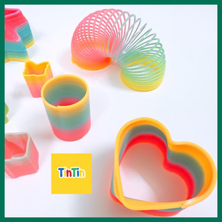 Đồ chơi lò xo nhiều màu, lò xo cầu vồng, lò xo ma thuật, đồ chơi lò xo kéo dài