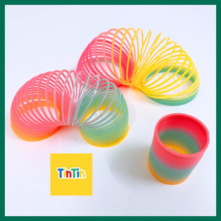 Đồ chơi lò xo nhiều màu, lò xo cầu vồng, lò xo ma thuật, đồ chơi lò xo kéo dài