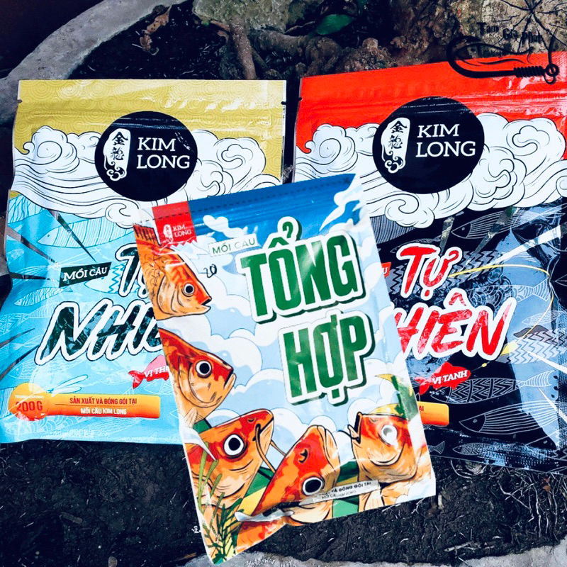 Mồi Câu Tự Nhiên Kim Long Mồi Câu Cá Vị Thơm Vị Tanh Siêu Nhạy  - shopTin