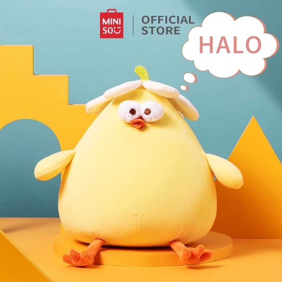 Thú Nhồi Bông Thú Bông Miniso Chicken Doll Series DunDun Soft Plush Toy (Gà cải xanh/ Gà mặc đồ/ Gà 