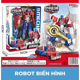 Đồ chơi siêu nhân biến hình xe container YTH 047, bộ lắp ráp 2 trong 1. Mô Hình. rx78 Tháo Lắp Toy Xếp Hình Robot