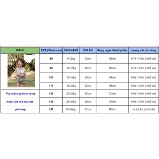 RG431_Rập giấy may áo bé gái