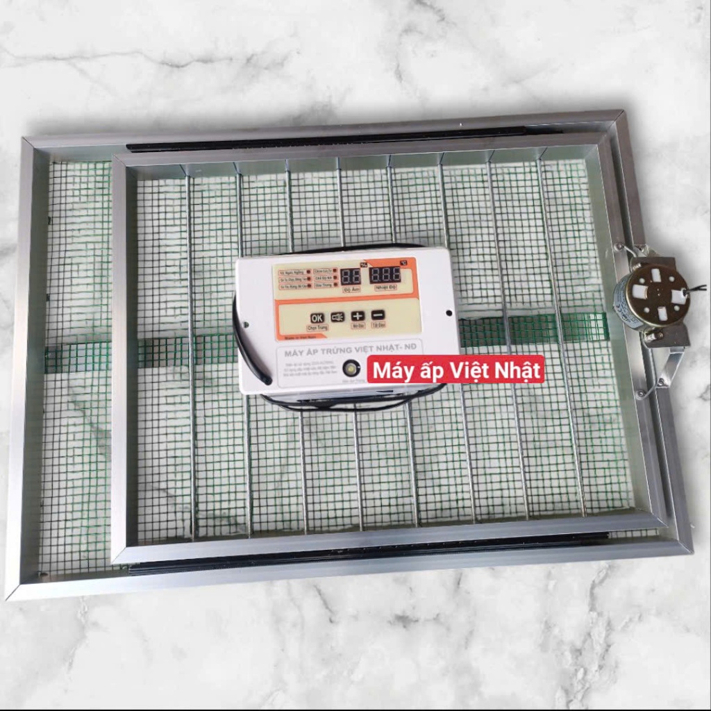 Máy Ấp Trứng Việt Nhật Cao Cấp Và Khay Đảo Trứng Tự Động 60 Trứng