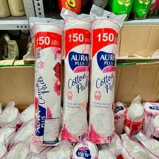 Bông tẩy trang aura 150 miếng