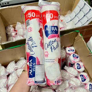 Bông tẩy trang aura 150 miếng