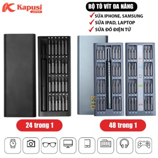 Bộ tua vít đa năng mini Kapusi JAPAN có nam châm vít thép Nhật, dụng cụ mở sửa chữa điện thoại, iphone, laptop, điện tử