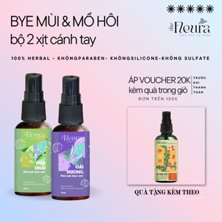  Bộ 2 Chai Xịt Khử mùi hôi nách oải hương ngăn mùi hôi và mồ hôi vùng cánh tay an toàn và thân thiện The Fleura 