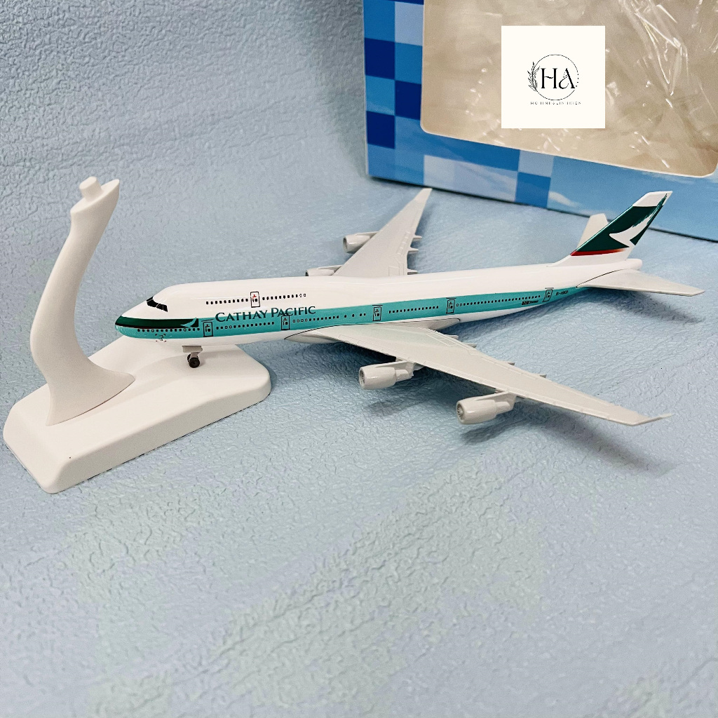 Mô Hình Trưng Bày Máy Bay Boeing B747 CATHAY PACIFIC_Mô Hình Hợp Kim Cao Cấp